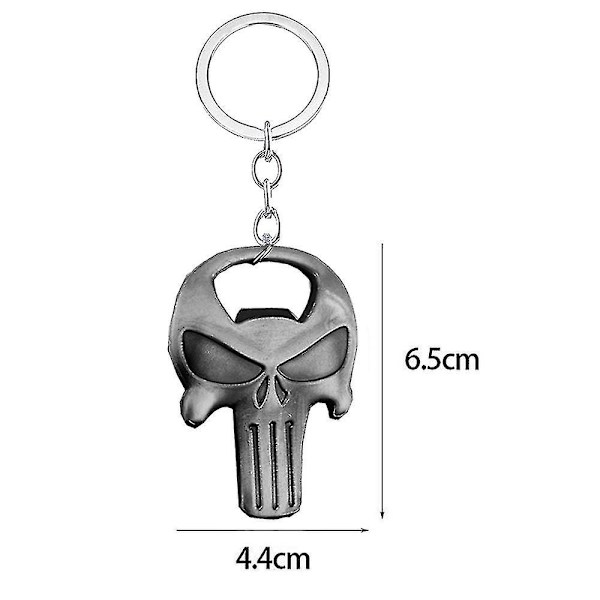 Halloween Gaver Skull Nøglering Flaskeåbner Pendant Herrebil