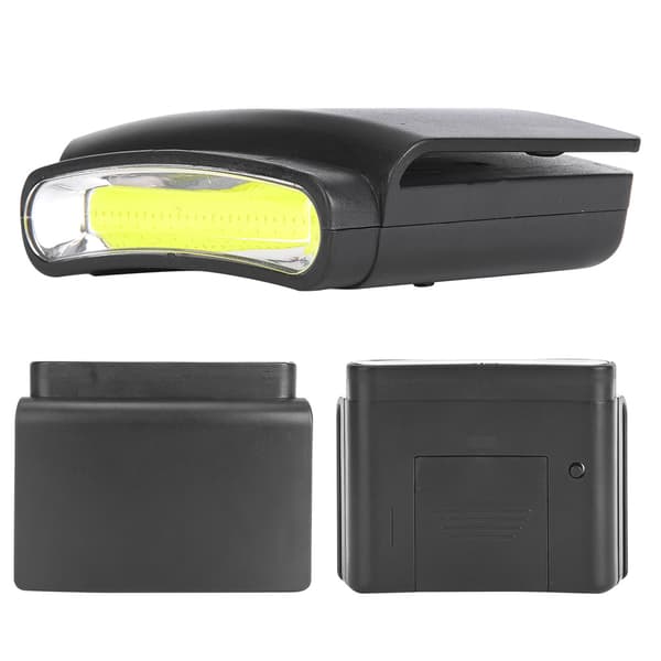 Bærbar COB LED Hodelykt Klips Mini Utendørs Lommelykt