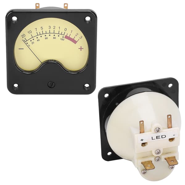 TR-57-S0346 Bærbar VU Meter Effektforstærker DB Meter med Baggrundsbelysning Audio Niveau Tester til RV