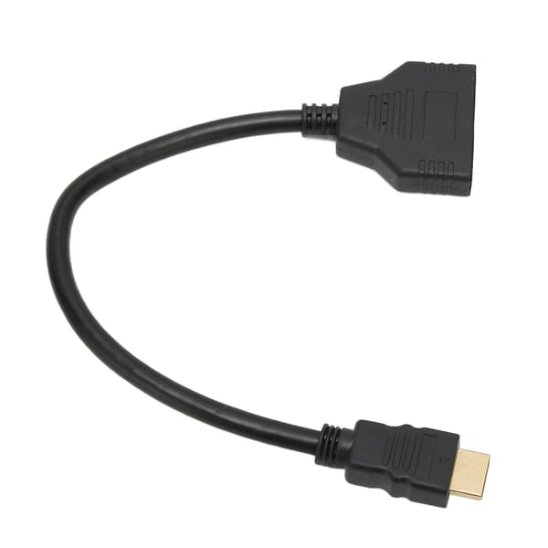 HDMI-splitter 1 in 2 ut dubbel HDMI-adapterkabel