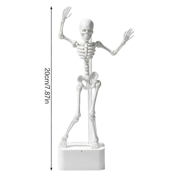 Dansande skelett akvarieluftsten prydnad 3D-printad akvariumbubblardekoration 1pc