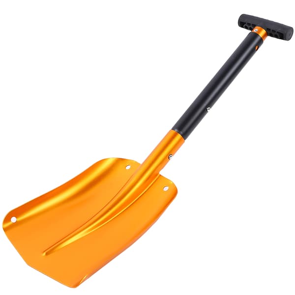 Multifunksjonell sammenleggbar snø-/mudder-spade i aluminium for klatring og camping
