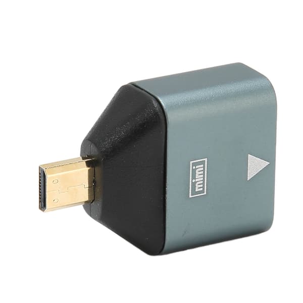 HD til Micro HD Adapter Aluminiumlegering Plug and Play 4K Understøttet Micro HD til HD Konverter til Bærbar Desktop