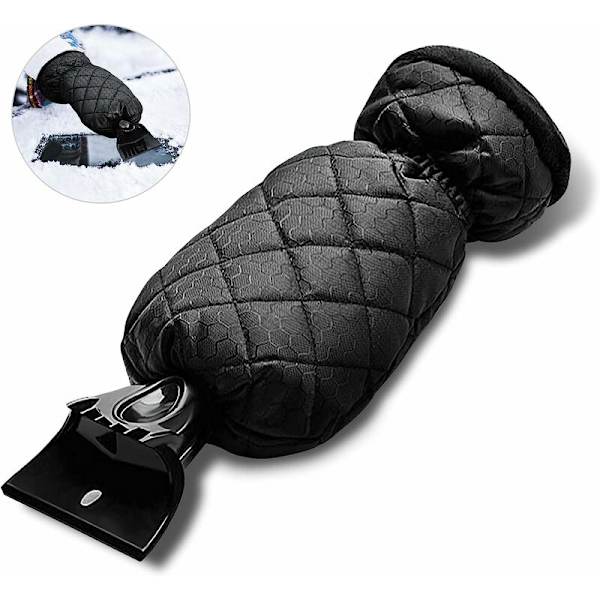 Isskraber med handske, bilrudeskraber med handske, forrudeskraber, opvarmet liner, Heavy Duty Frost-skraber til De