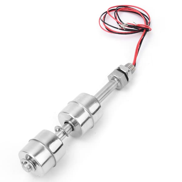 Rostfritt stål Dubbel Boll Float Switch Vattennivå Kontroll Sensor 100 mm