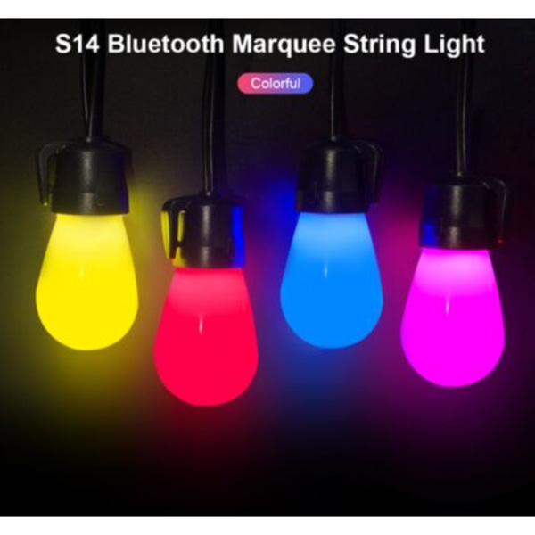 15M udendørs string lys med LED IP65 vandtæt, dekoration udendørs string lys, fjernbetjening