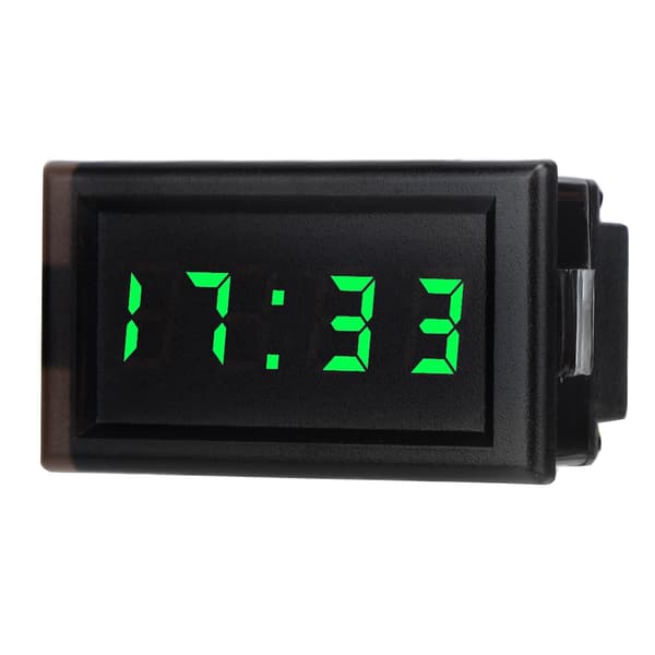 DC 4.5 30V Vattentät Bil Auto Elektronisk LED Digital Klocka Grön Display