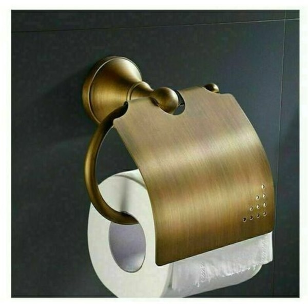 Toiletpapirholder, Vægmonteret Kvalitets Messing Toiletrulleholder Toiletrulleholder Usynlig fastgørelse Mat maling Adgang