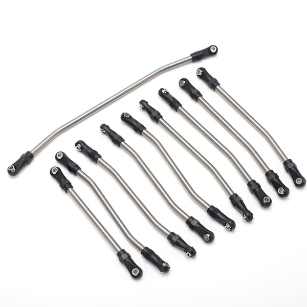 Sæt med Link Rods i rustfrit stål til Axial Wraith 1/10 RC-bil (10 stk)