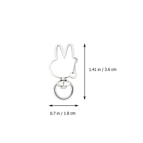 20 kpl Rabbit Ear Diy Avaimenperät Ihanat Creative Alloy avaimenperät (eri värit)