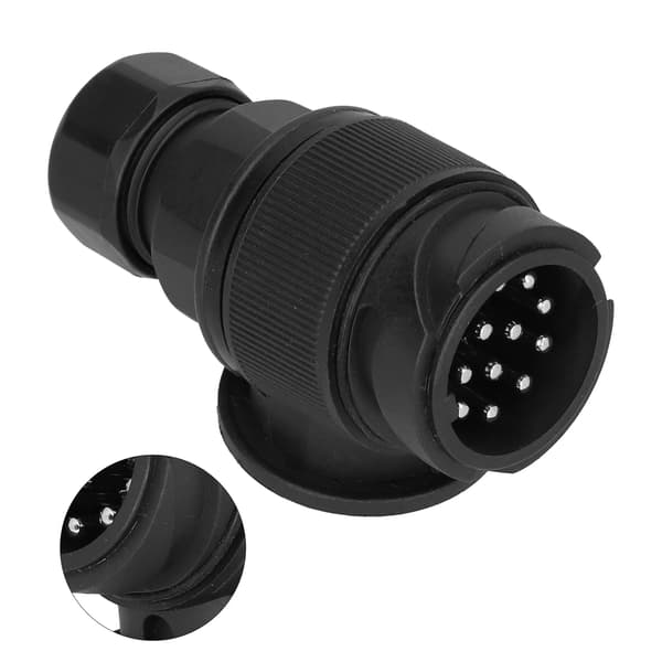 EU 12V Trailer Stik Adapter Elektrisk Vandtæt 13 Pin Lastbil Interface Campingvogn Ledningsnet Stik