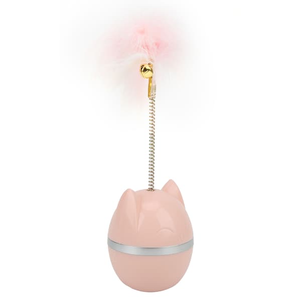 Interaktiv kattleksak med klocka stimulerar inomhuskattungars instinkter rosa