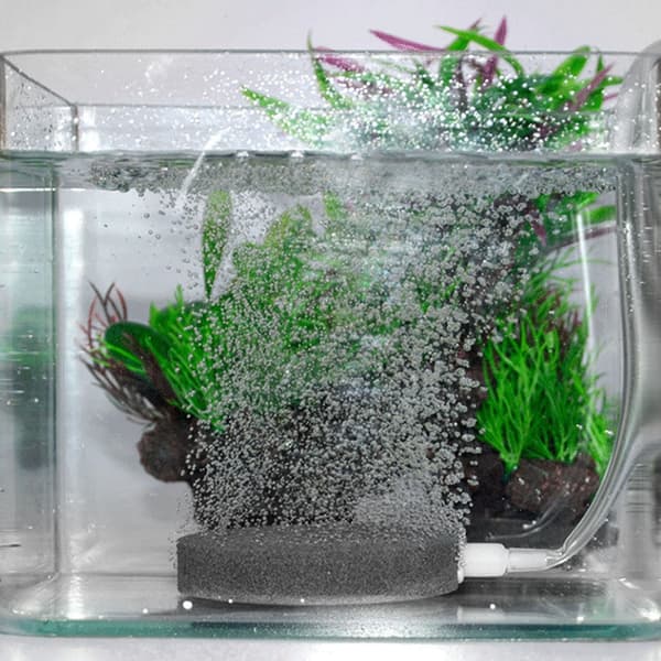 Boble Steinlufter Akvariumpumpe Hydroponisk Oksygen Mini Luftpumpe 8 cm Diameter