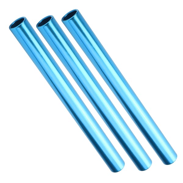 Reläpinnar av galvaniserad aluminiumlegering, blå, 3-pack, för sprintlöpning