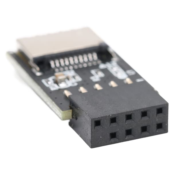 USB 2.0 Typ E 9-Pin till Typ C Front Typ E 20-Pin Metall Plastkontakt