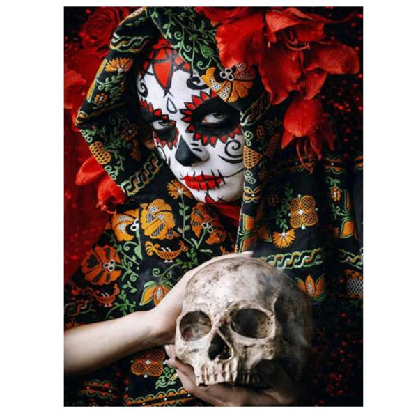 Scary Skull Diamond Painting (2 30x40 pyöreää timanttia) B