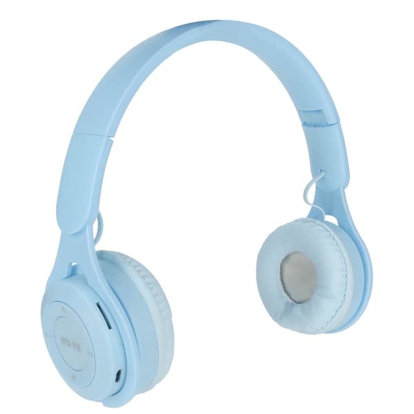 Y08 Macaron Bluetooth Over-Ear Hodetelefoner Sammenleggbare Avtakbart Kort Blå