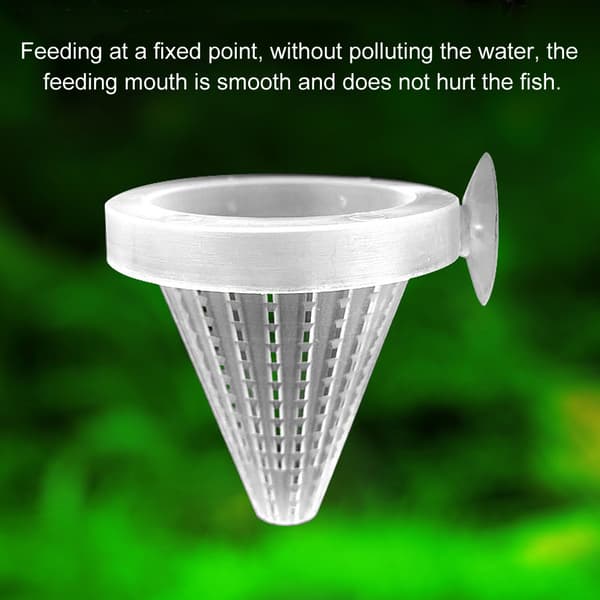 20 st Röda Plast Akvarium Läcksäkra Matningskoppar med Sugkopp