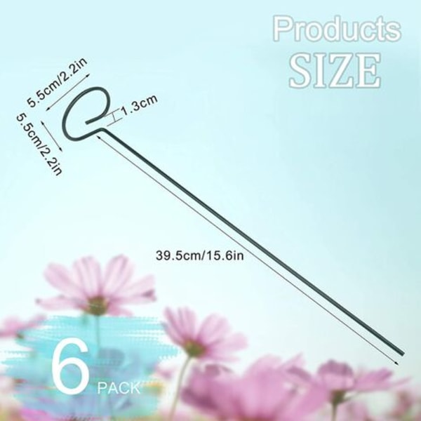 Stycken Växtstöd Metallring Växtstöd Trädgårdsstödring för växter Blommor Grönsaker 40cm