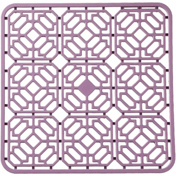 Diskmatta i silikon, 30 x 30 cm, halkfri, för diskhoar, diskbänkar, bestick
