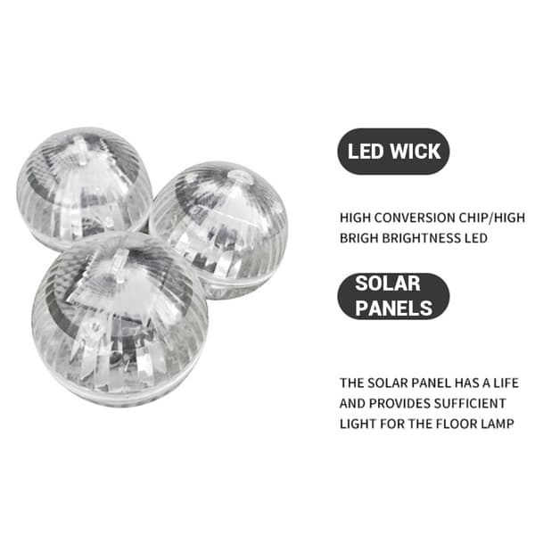 Farverig Solar Flydende Lampe til Pools Søer Haver