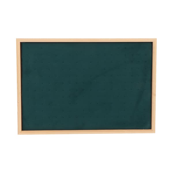 Grøn Flannel Træ Øreringe Holder 216 Huller Let Elegant Luksus Smykke Opbevaringspose