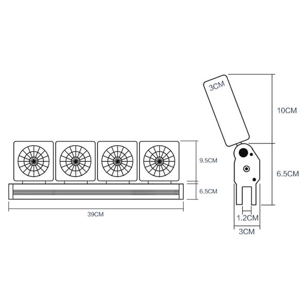 Akvariekøleventilator Effektiv Varmeafledningstilbehør
