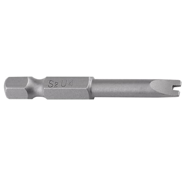 S2 Stål 1/4 Tum Hex Skaft U Form Magnetiska Skruvmejselbitar 5-pack 50mm Längd