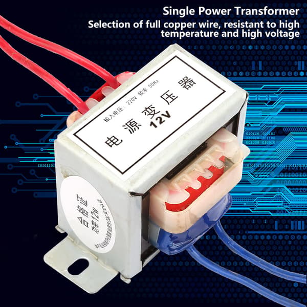 12V AC 12W Input 220V 50Hz Enkelt Strømtransformator