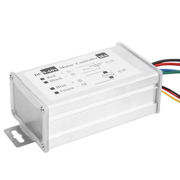 PWM DC Motor Hastighetskontrollmodul 9V til 60V 20A Fremoverrotasjon Trinnløs Justerbar
