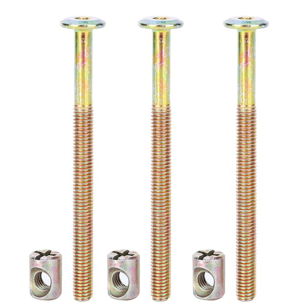 Hex Møbelkoblingsbolter Karbonstål 100mm