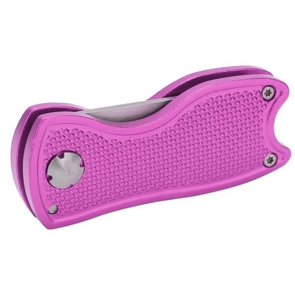 Magnetisk Pink Rustfrit Stål Golf Green Fork Divot Reparationsværktøj