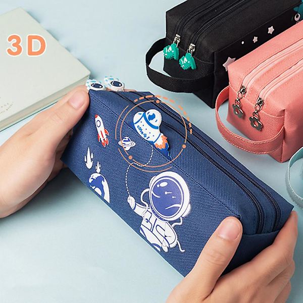 Sarjakuvan astronautin suurikapasiteettinen case (avaruudessa)