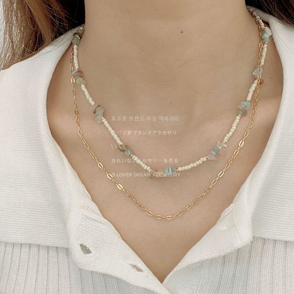 Halsband Sten Sommar Outfit Modesmycken Ac1104