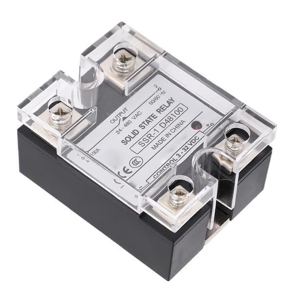 DC til AC Solid State Relé 100A Anti Elektromagnetisk Interferens SSR Modul for Gatebelysning 24 480VAC