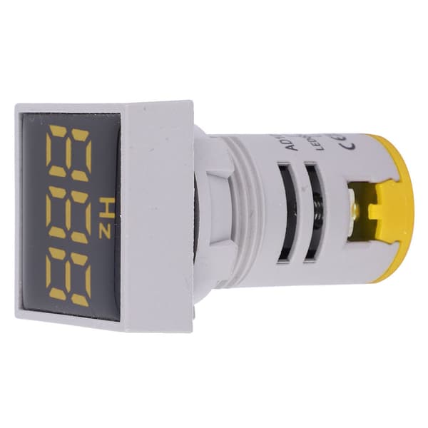 Digital LED Frekvensindikator AC 100V til 380V 20Hz til 75Hz Gul