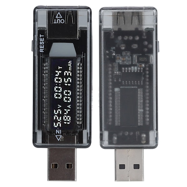 USB Tester Voltmeter Amperemeter Kapacitet Mobil Strøm Testværktøj til Væglader