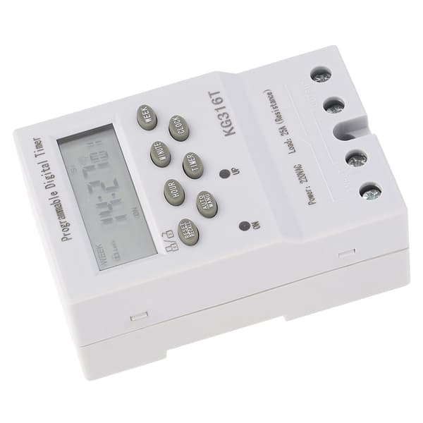 KG316T 220V Mikroprosessor Tidsbryter Programmerbar Automatisk Digital Timer