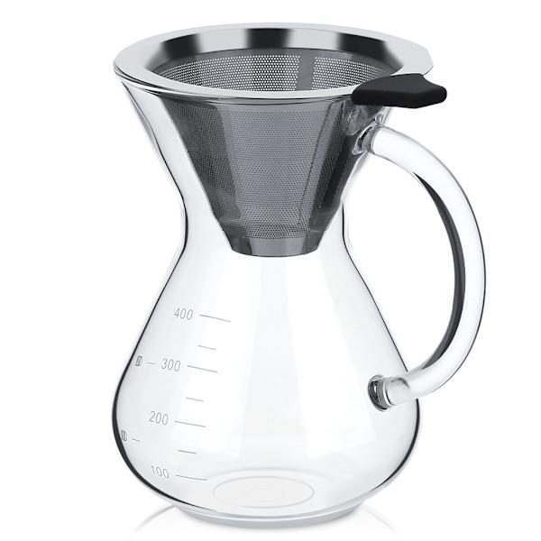 Glas Handdrop-Kaffemaker med Vågskala - 400ml