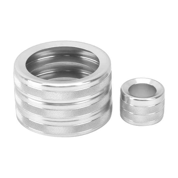 4 st A/C Ratt Ring Trim Volymjusterare Dekor Passar Range Rover Evoque 2012-2018 Silver