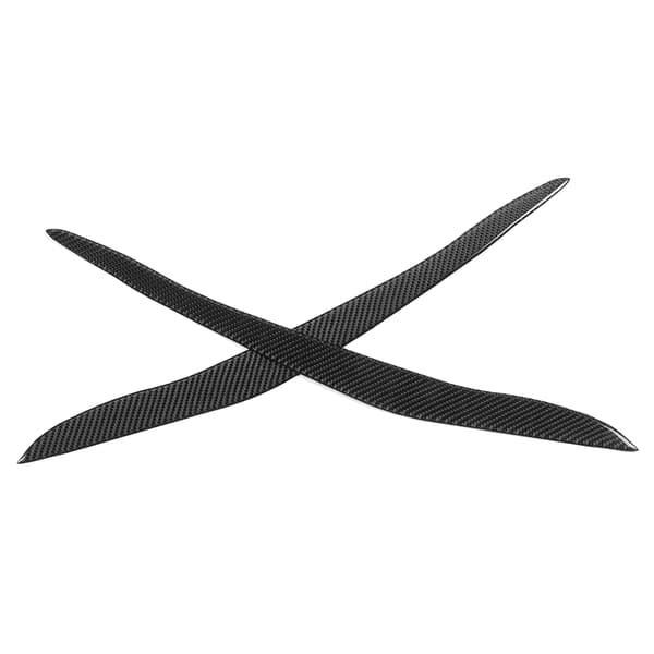 2 stk. Karbonfiber Hodelykt Øyenbryn Eksteriør Dekorasjon Passer for X5 E70 2007‑2013