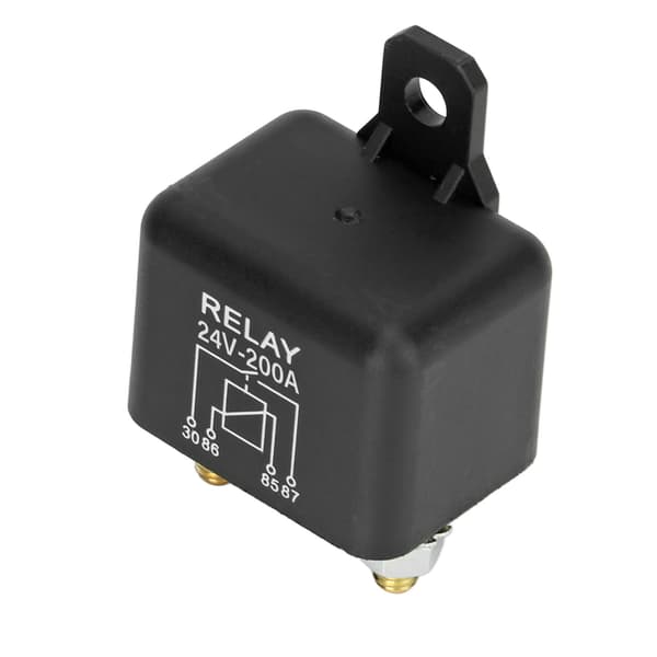 24V 200A Hög Ström Normalt Öppen Mässingsspole Bilstartrelä 4 Stift