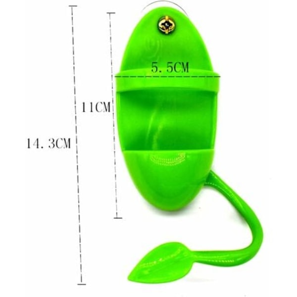 11*5,5 cm fågelmatare kolumn matbehållare (grön)