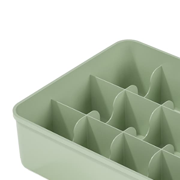 Grøn Plastik 15 Rum Undertøj Organizer Opbevaringsboks til Sokker Slips