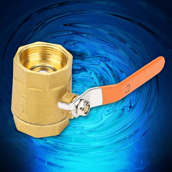 Messingkugleventil DN32 1-1/4 BSP 1.6 MPa til vandoliegas