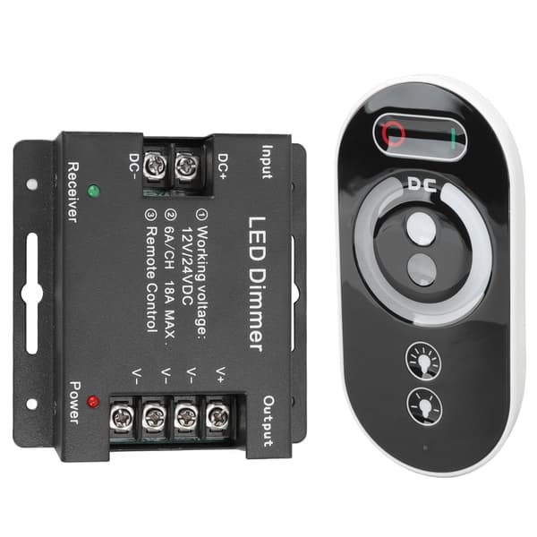 Trådlös LED-dimmer RF Touch Fjärrkontroll DC 12V 24V för LED-stripbelysning