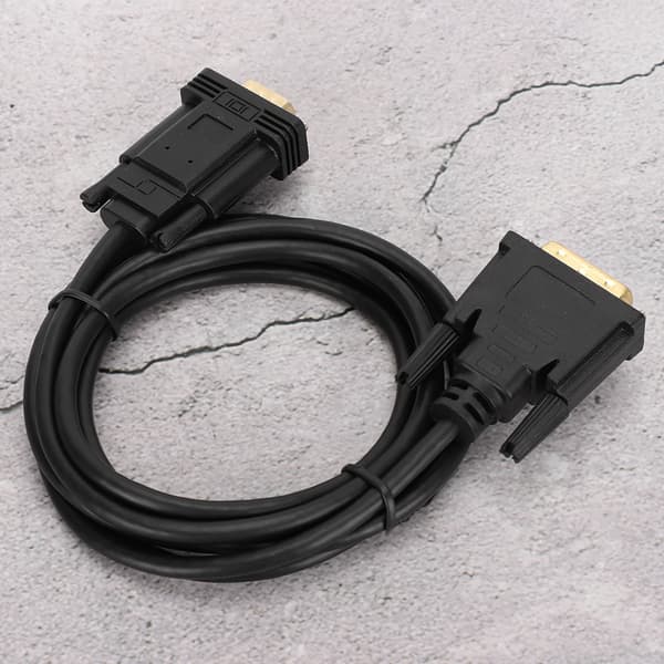 DVI til VGA han-adapterkabel 2m 1080P til Windows 95 computertilbehør