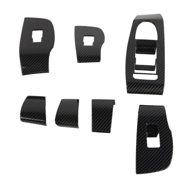 7. generations tør carbonfiber stil skifteknap panel cover til Mazda 3 Hatchback Sedan CX-30