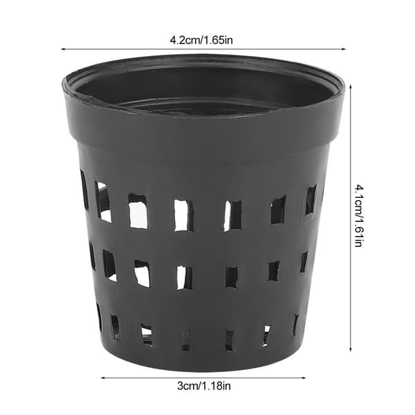 30 Svarta Plast Akvarium Växtkorg Gräsplanteringsbehållare