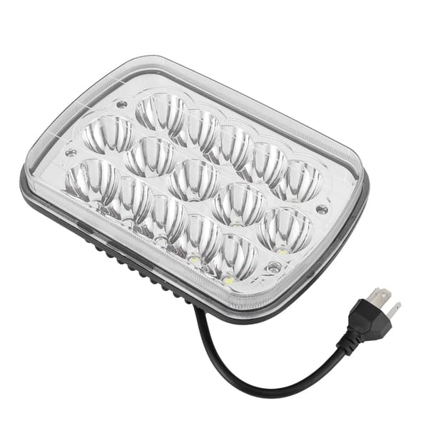 Universal 7 tommer Arbejdslys Kvadratisk 15LED 45W Kørelys 6500K Vandafvisende til Lastbil ATV UTV SUV